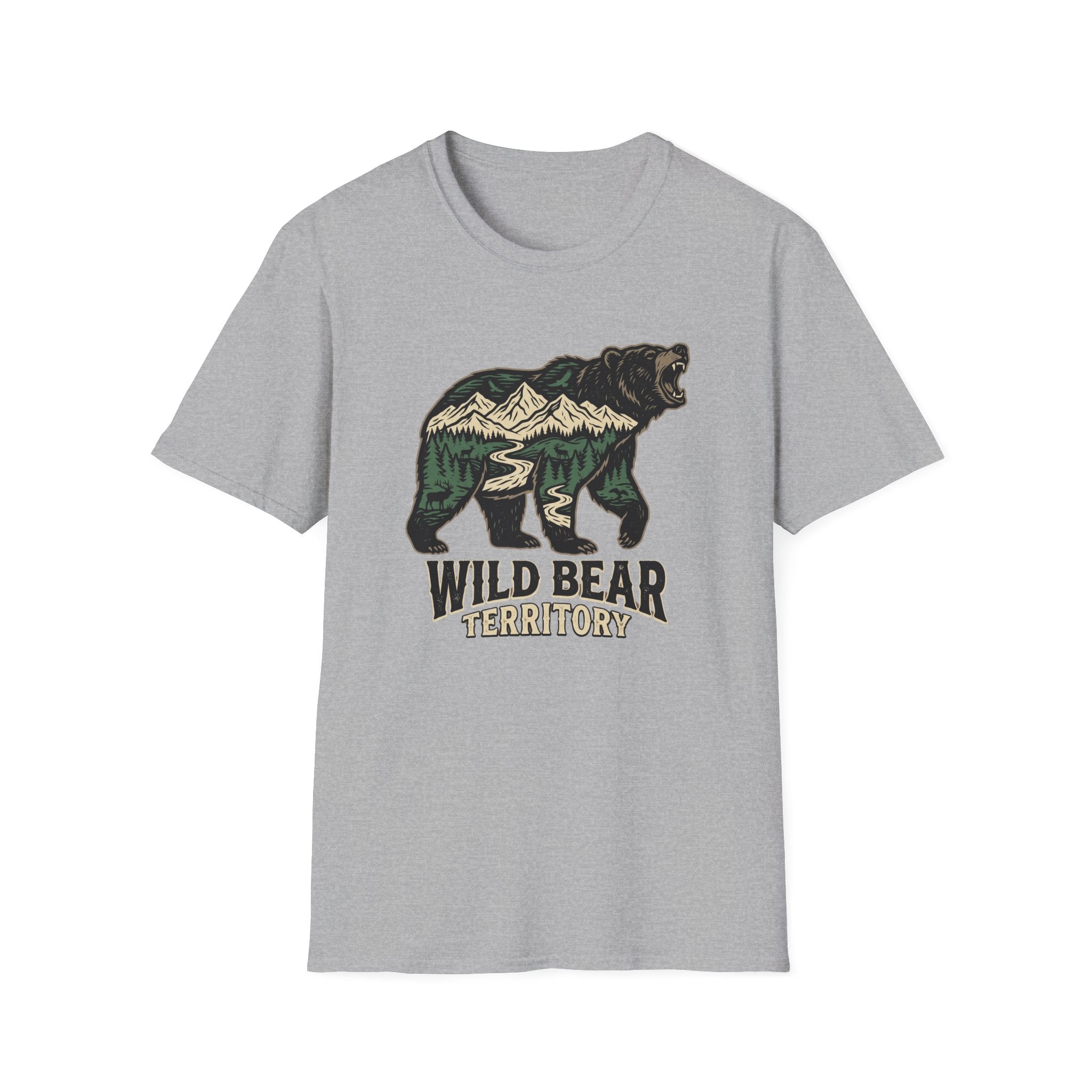 Wild Bear Territory Silhouette T-shirt