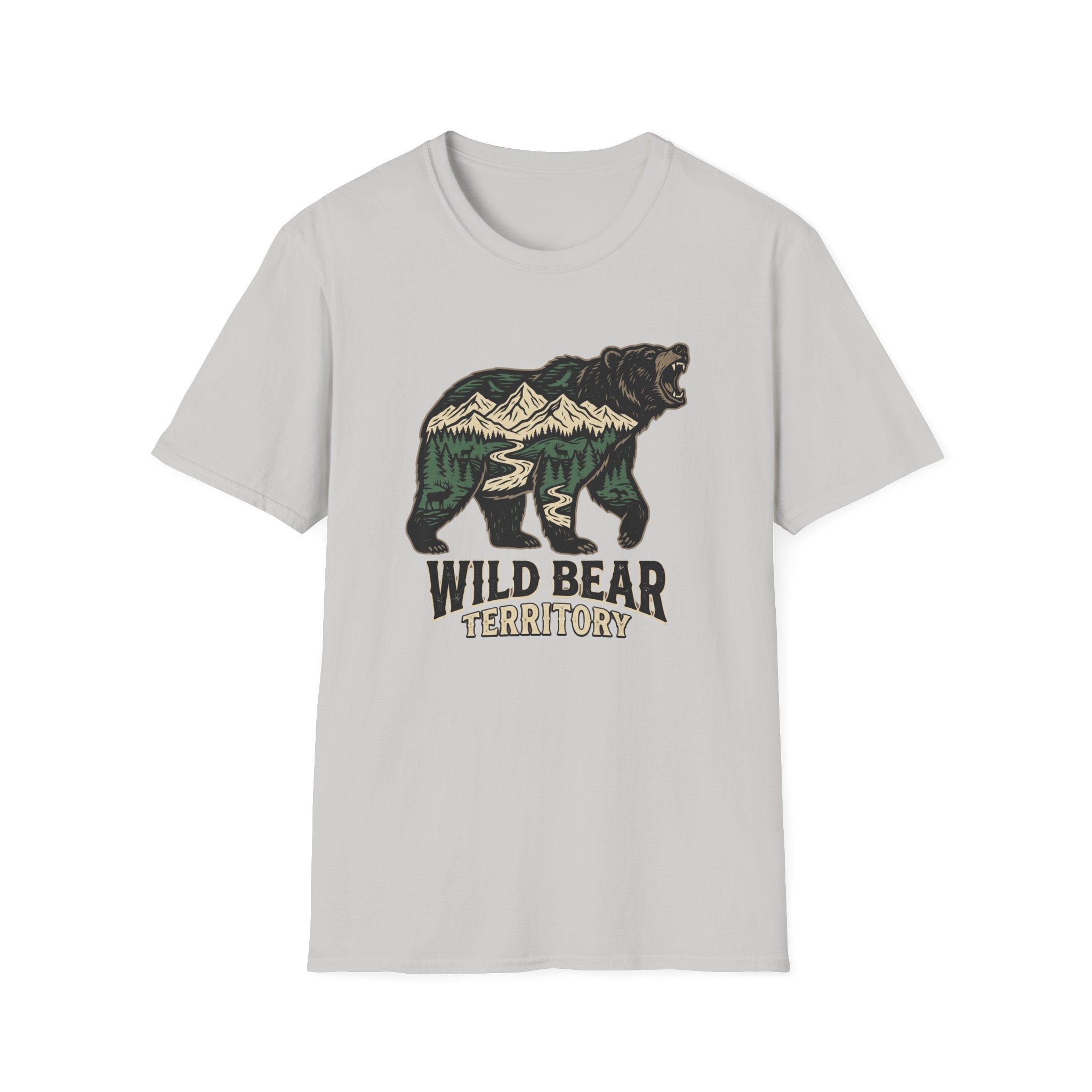 Wild Bear Territory Silhouette T-shirt