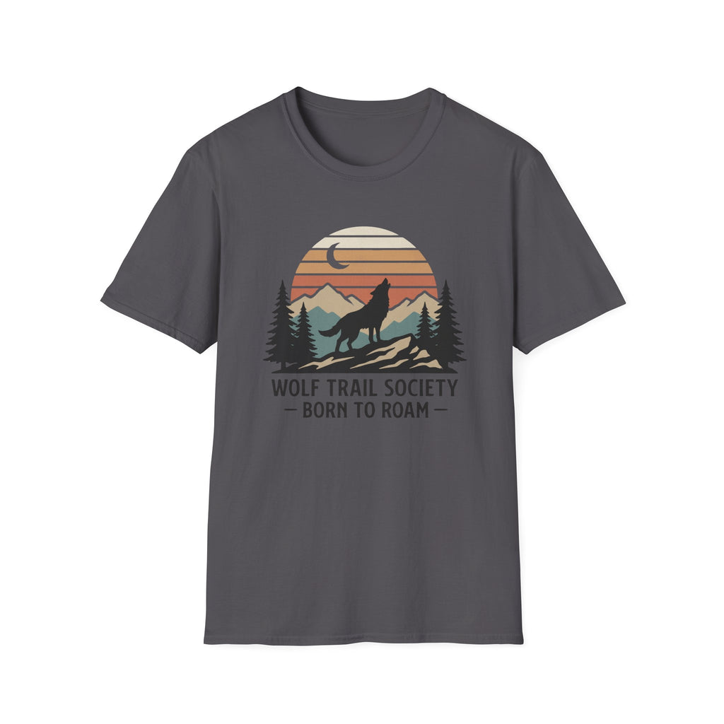 Wolf Trail Society: Born To Roam T-shirt