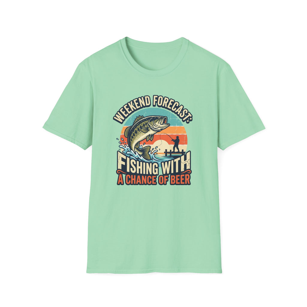 Weekend Forecast: Fishing & Beer T-shirt