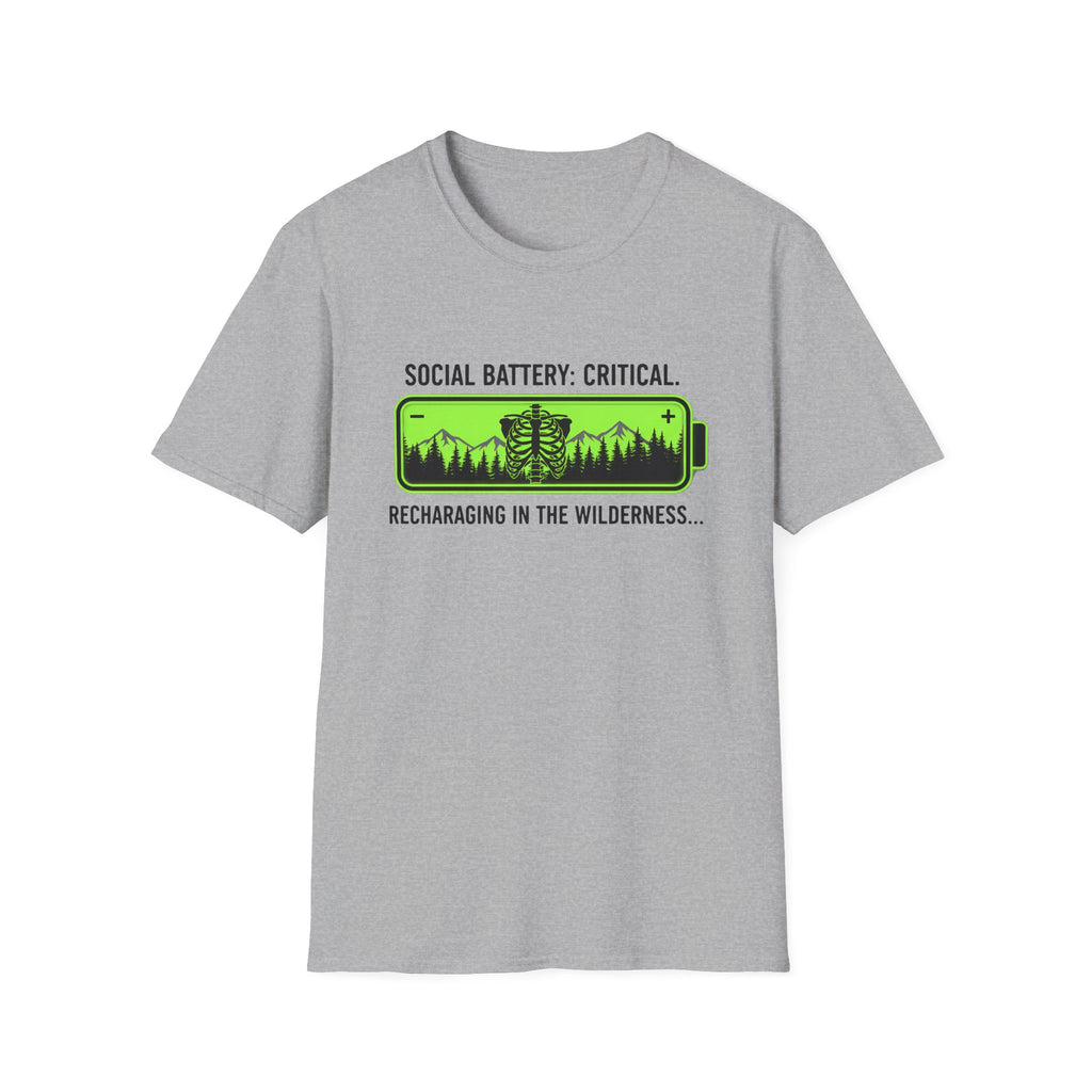 Social Battery: Wilderness Recharge T-shirt