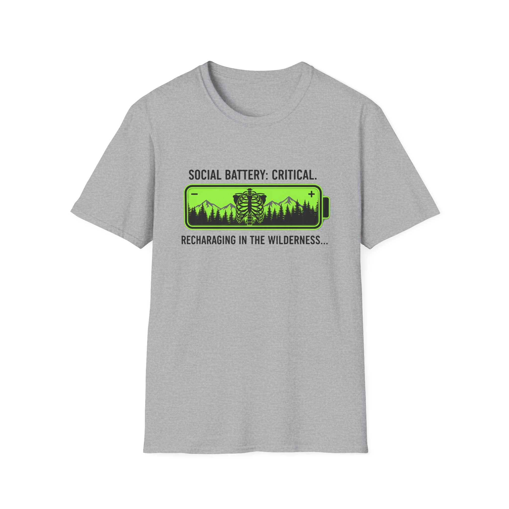 Social Battery: Wilderness Recharge T-shirt