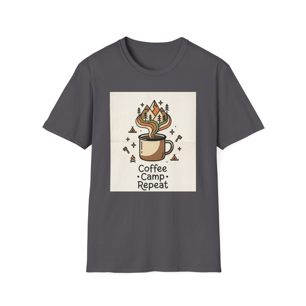 Coffee Camp Repeat Sketch T-shirt