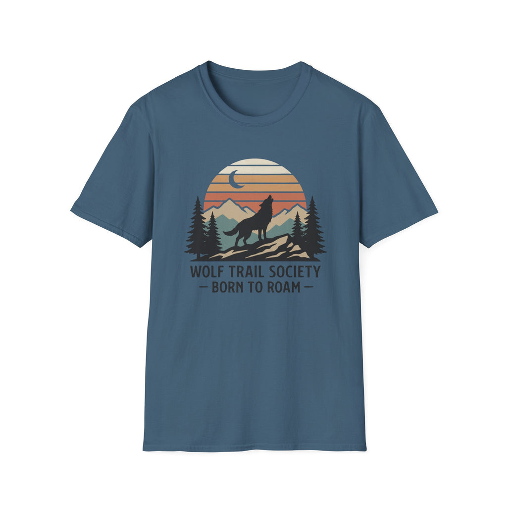 Wolf Trail Society: Born To Roam T-shirt