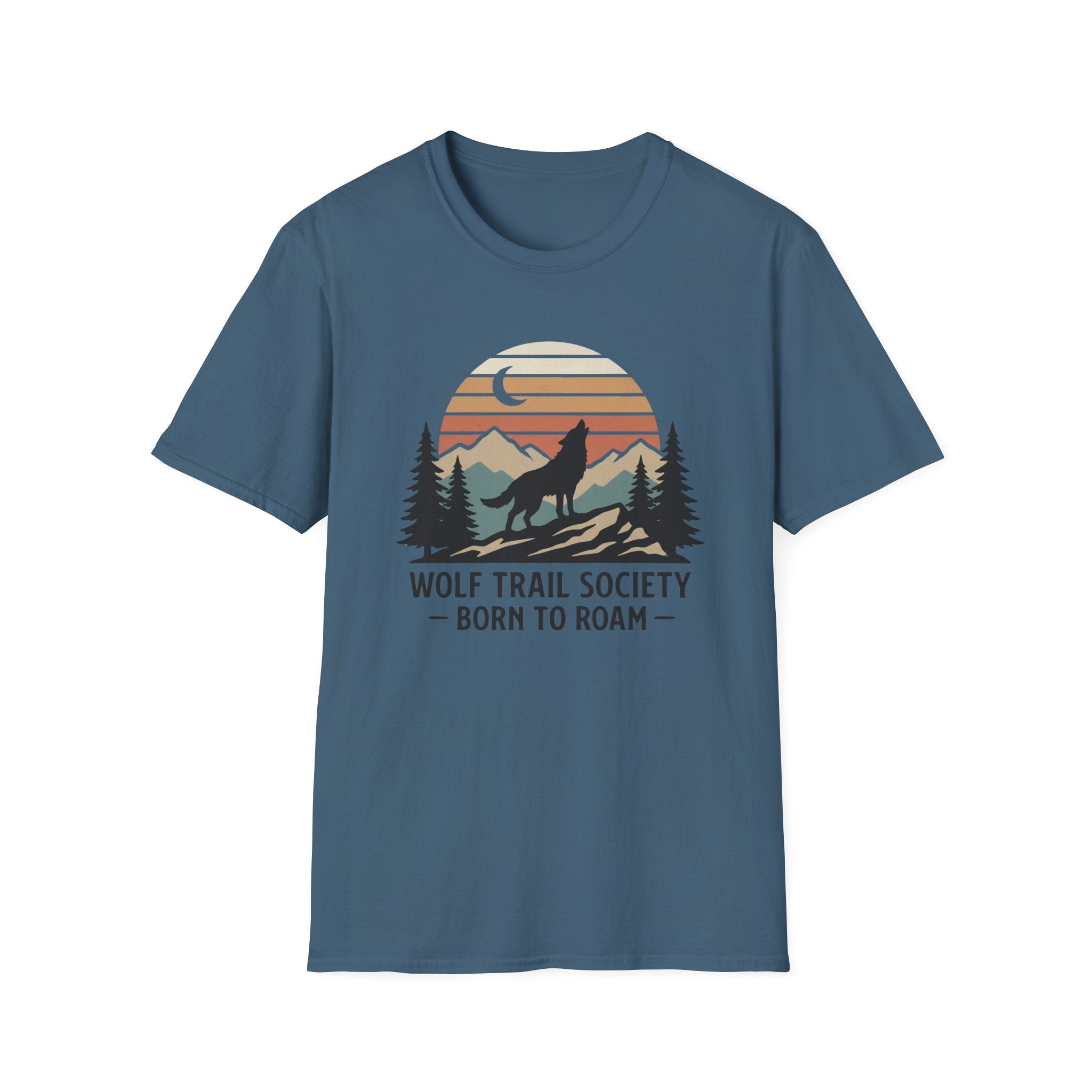 Wolf Trail Society: Born To Roam T-shirt