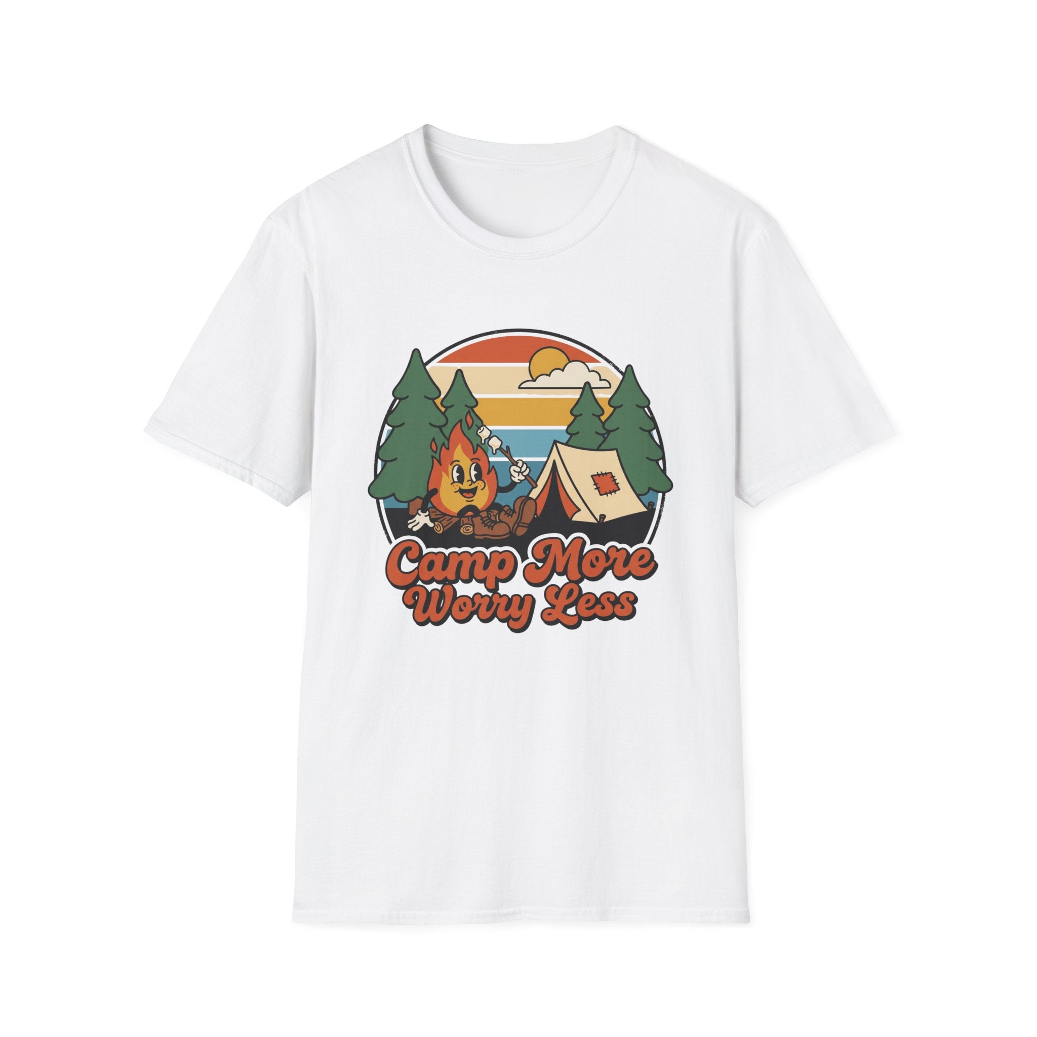 Camp More Worry Less Tent T-shirt