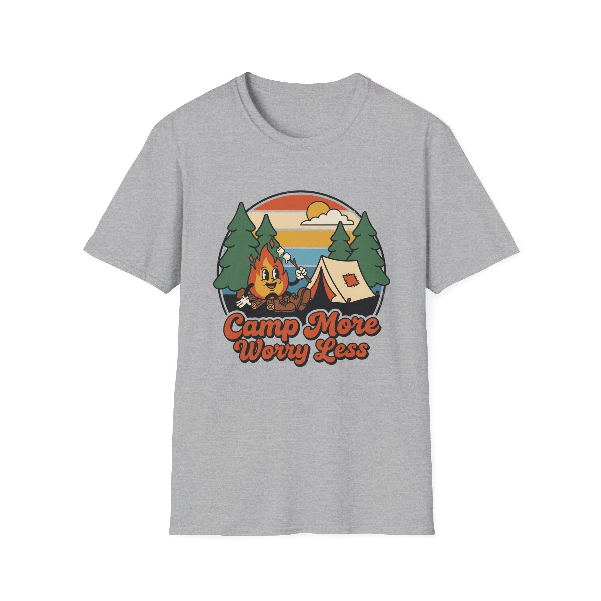Camp More Worry Less Tent T-shirt