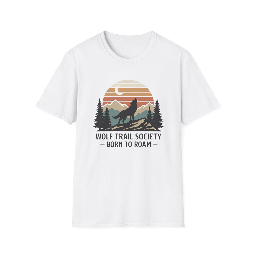 Wolf Trail Society: Born To Roam T-shirt