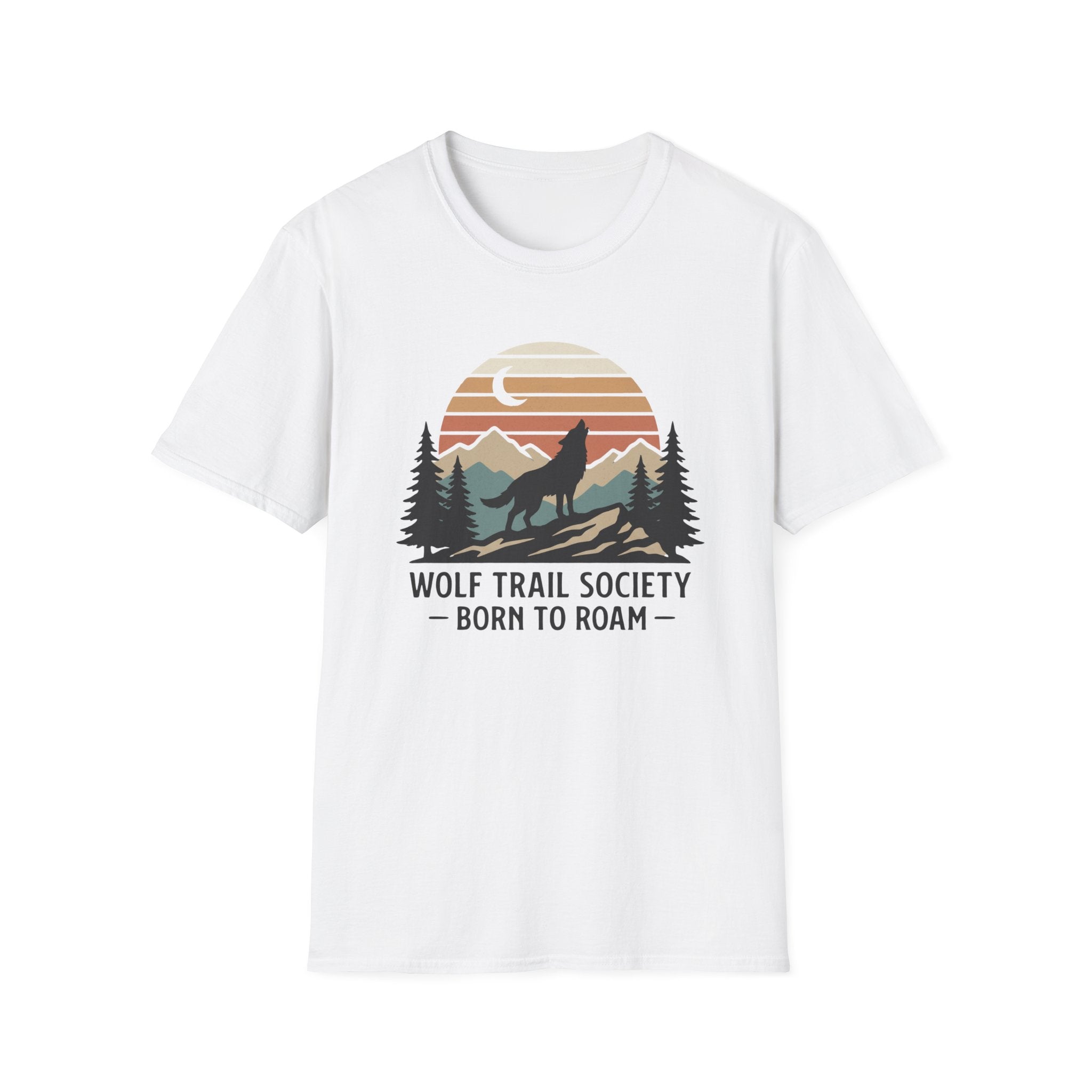 Wolf Trail Society: Born To Roam T-shirt