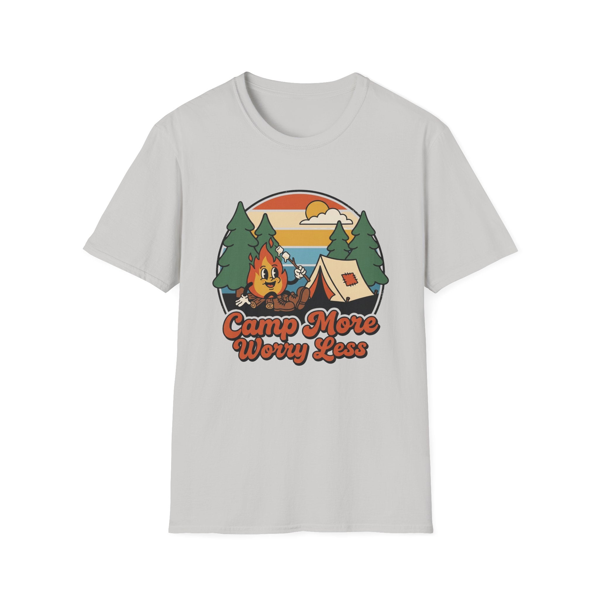 Camp More Worry Less Tent T-shirt