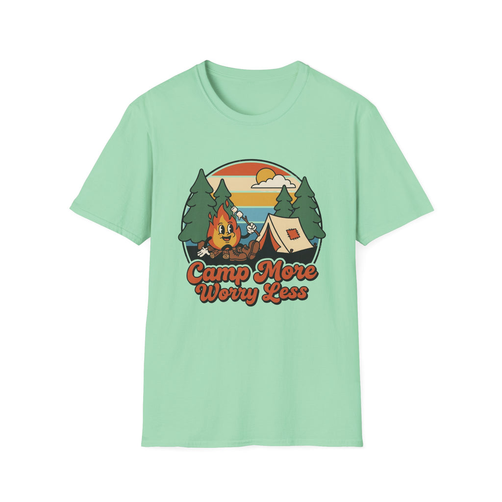 Camp More Worry Less Tent T-shirt