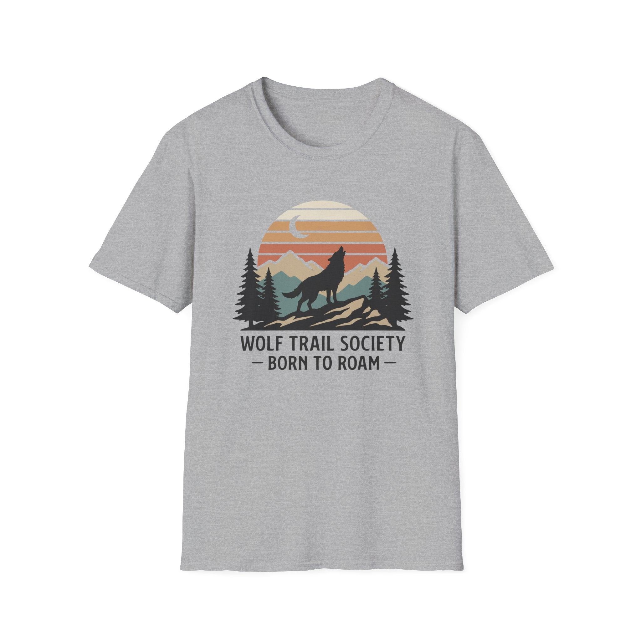 Wolf Trail Society: Born To Roam T-shirt