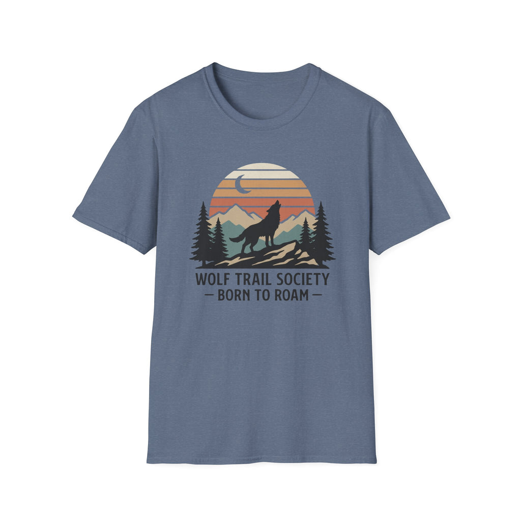 Wolf Trail Society: Born To Roam T-shirt