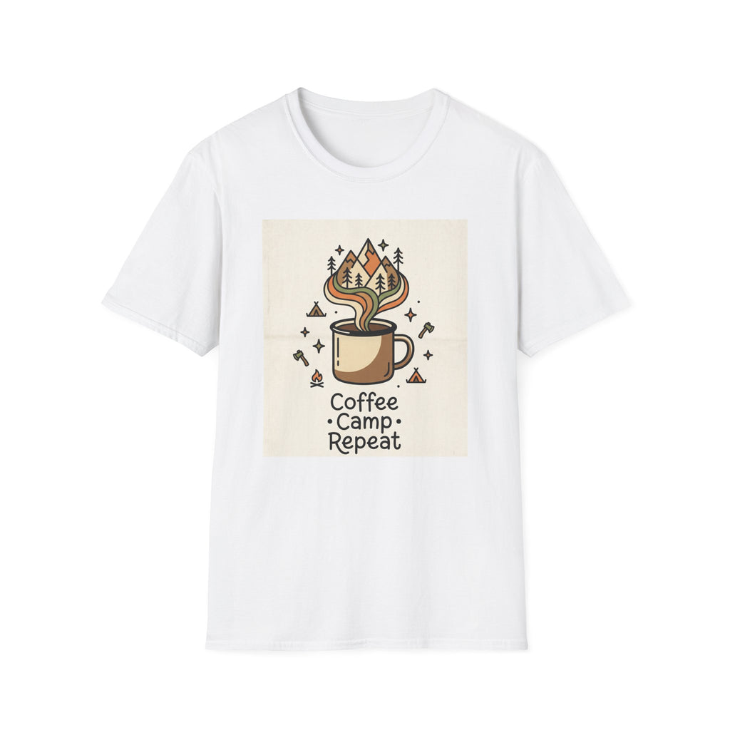 Coffee Camp Repeat Sketch T-shirt